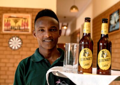 Bartender at Flamingo Asili Lodge Bar and Lounge